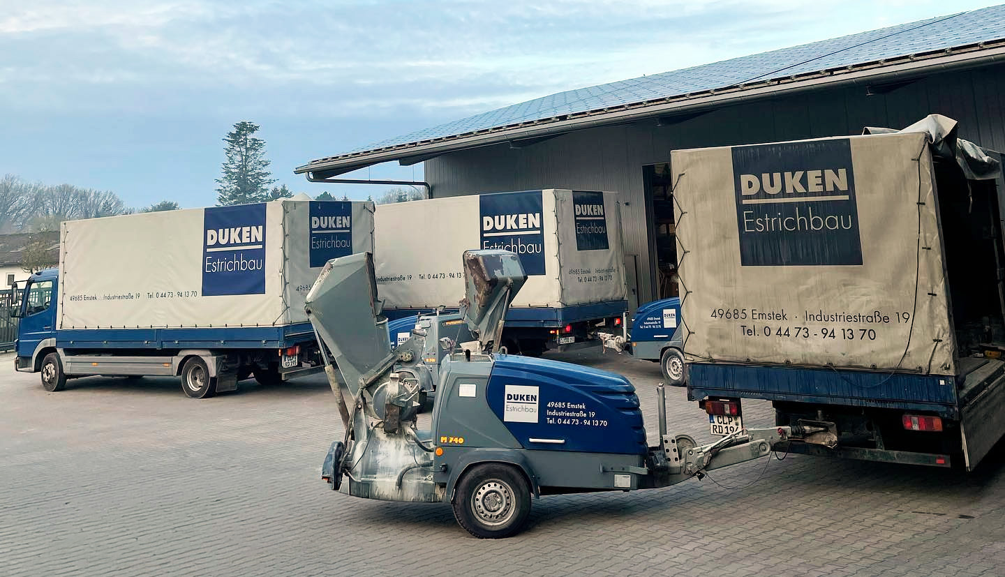 Fahrzeugpark Duke Estrichbau